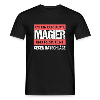 Mage résistant - T-shirt homme - noir - Devant - AI Model Male 178 light (178cm)