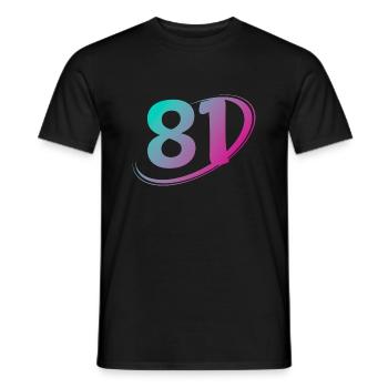 Number 81 Multicolor - Men's T-Shirt - black - Front - AI Model Male 178 light (178cm)