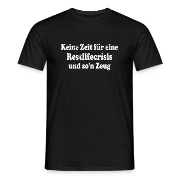 Drôle de dicton pour l’âge moyen - T-shirt homme - noir - Devant - AI Model Male 178 light (178cm)