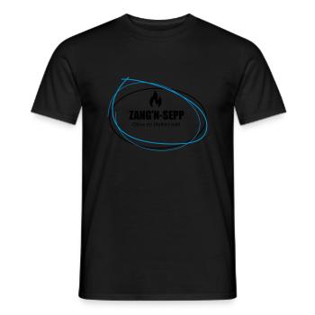 Grillmeister - Tongs Sepp - Men's T-Shirt - black - Front - AI Model Male 178 light (178cm)