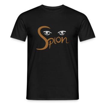 Espion - T-shirt homme - noir - Devant - AI Model Male 178 light (178cm)