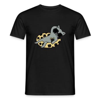 Chill out Cat - Männer T-Shirt - Schwarz - Vorne - AI Model Male 178 light (178cm)