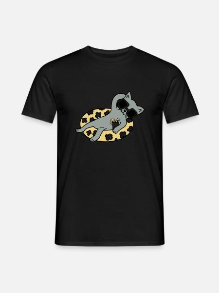 Chill out Cat - Männer T-Shirt - Schwarz