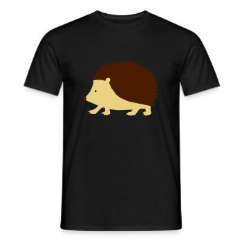 Igel - zackig - Männer T-Shirt - Schwarz - Vorne - AI Model Male 178 light (178cm)