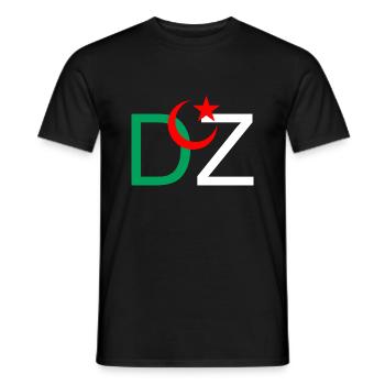 DZ Algeria - Men's T-Shirt - black - Front - AI Model Male 178 light (178cm)
