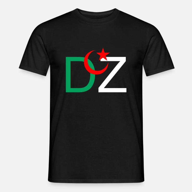 DZ Algerien - Männer T-Shirt - Schwarz