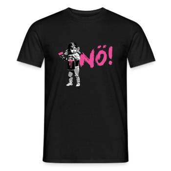 Girlpower Protest-shirt NÖ ! - T-shirt homme - noir - Devant - AI Model Male 178 light (178cm)