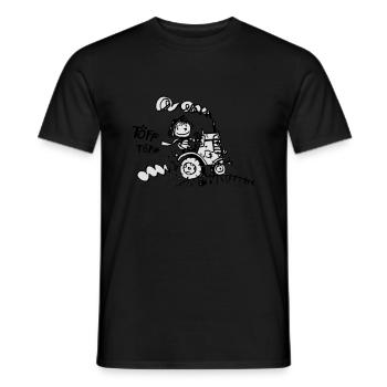 Trecker - Männer T-Shirt - Schwarz - Vorne - AI Model Male 178 light (178cm)