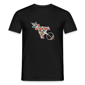 Kabyle Schmuck - Männer T-Shirt - Schwarz - Vorne - AI Model Male 178 light (178cm)