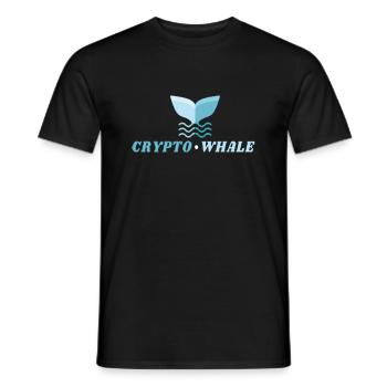 CRYPTO WHALE - CRYPTO CURRENCY OWNER - Men's T-Shirt - black - Front - AI Model Male 178 light (178cm)