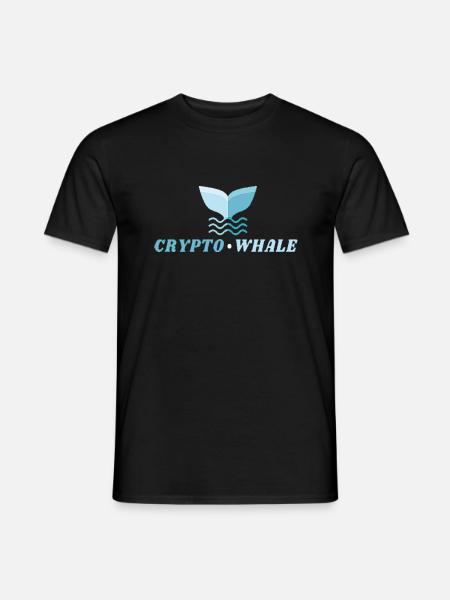 CRYPTO WHALE - KRYPTOWÄHRUNGSBESITZER - Männer T-Shirt - Schwarz
