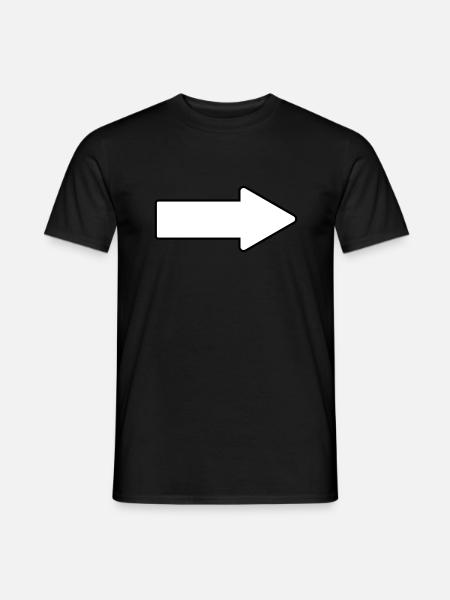 Flèche - T-shirt homme - noir