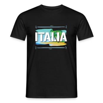 Italia - T-shirt homme - noir - Devant - AI Model Male 178 light (178cm)