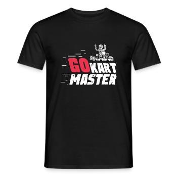 GO KART MASTER. Team-Manager Gift - Männer T-Shirt - Schwarz - Vorne - AI Model Male 178 light (178cm)