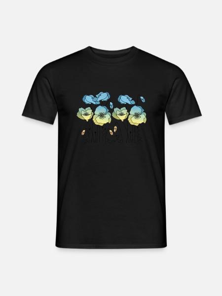 Flowers - Men's T-Shirt - black