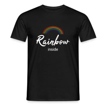 Rainbow inside - Männer T-Shirt - Schwarz - Vorne - AI Model Male 178 light (178cm)