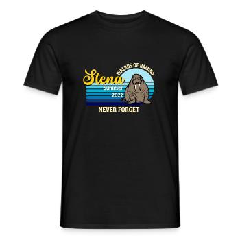 Hamina morse Stena Été 2022 n’oubliez jamais - T-shirt homme - noir - Devant - AI Model Male 178 light (178cm)