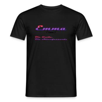Emma - Men's T-Shirt - black - Front - AI Model Male 178 light (178cm)