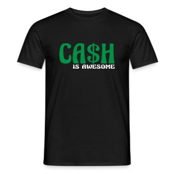 L’argent est génial 11 - T-shirt homme - noir - Devant - AI Model Male 178 light (178cm)