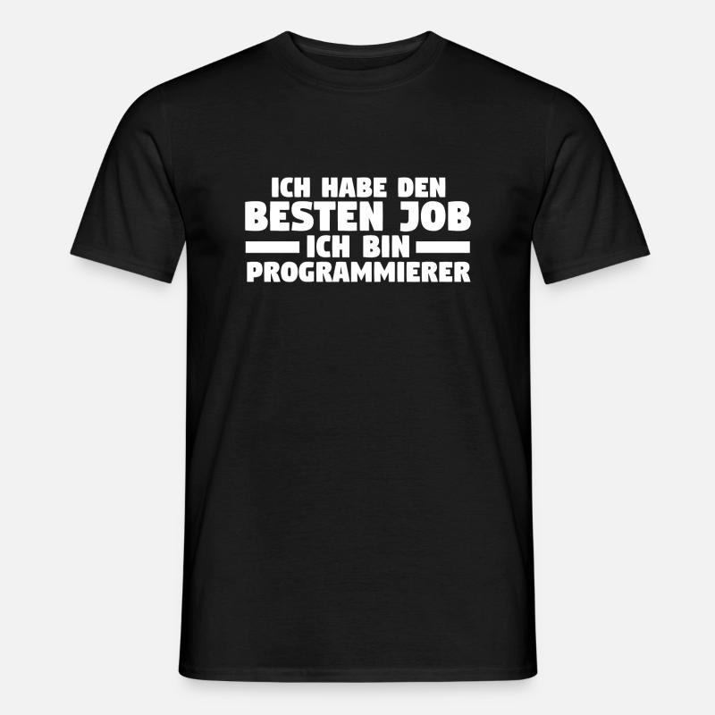 Programmieren Entwickler Coder Programmierer - Männer T-Shirt - Schwarz