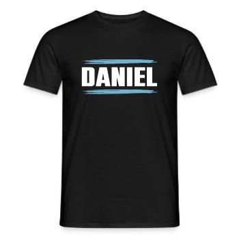 Daniel - Männer T-Shirt - Schwarz - Vorne - AI Model Male 178 light (178cm)