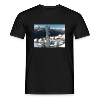 Streetwear ICE DROP - T-shirt homme - noir - Devant - AI Model Male 178 light (178cm)