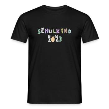 Schulkind 2023 süßes Alphabet - Männer T-Shirt - Schwarz - Vorne - AI Model Male 178 light (178cm)