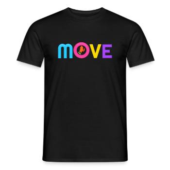 BOUGER - T-shirt homme - noir - Devant - AI Model Male 178 light (178cm)