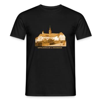 Dippoldiswalde Rathaus Erzgebirge Sachsen - Männer T-Shirt - Schwarz - Vorne - AI Model Male 178 light (178cm)