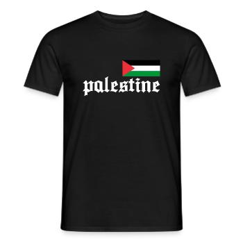 palestine freedom - Men's T-Shirt - black - Front - AI Model Male 178 light (178cm)