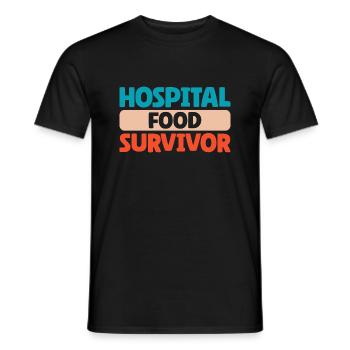 I Ate Hospital Food and Survived Hospital - Men's T-Shirt - black - Front - AI Model Male 178 light (178cm)
