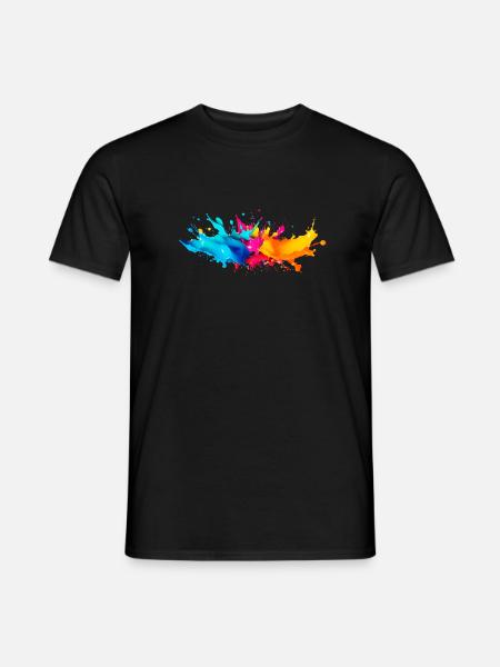 Explosion de Peinture - T-shirt homme - noir