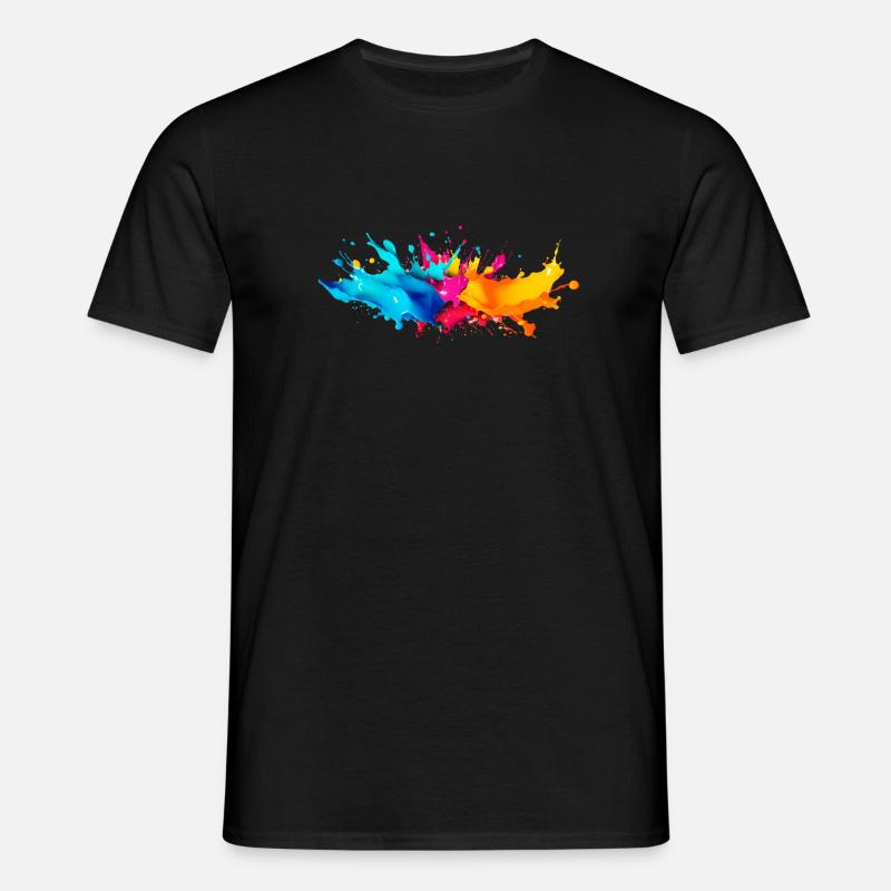 Explosion de Peinture - T-shirt Homme - noir