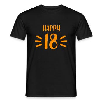 18th Birthday Gift Legal Age - Men's T-Shirt - black - Front - AI Model Male 178 light (178cm)