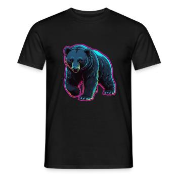 Cooler Eisbär - Männer T-Shirt - Schwarz - Vorne - AI Model Male 178 light (178cm)