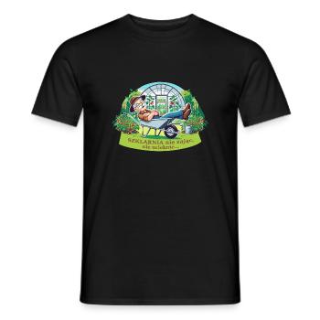 Une serre ne s’enfuira pas - T-shirt homme - noir - Devant - AI Model Male 178 light (178cm)