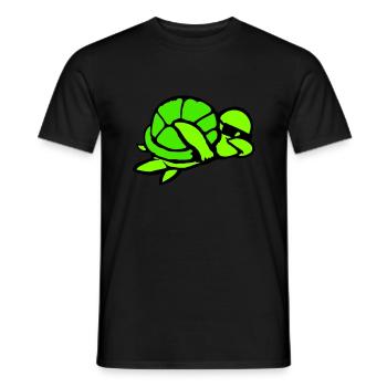 Tortue d’eau Dabbing Dab Dance Lunettes de soleil - T-shirt homme - noir - Devant - AI Model Male 178 light (178cm)