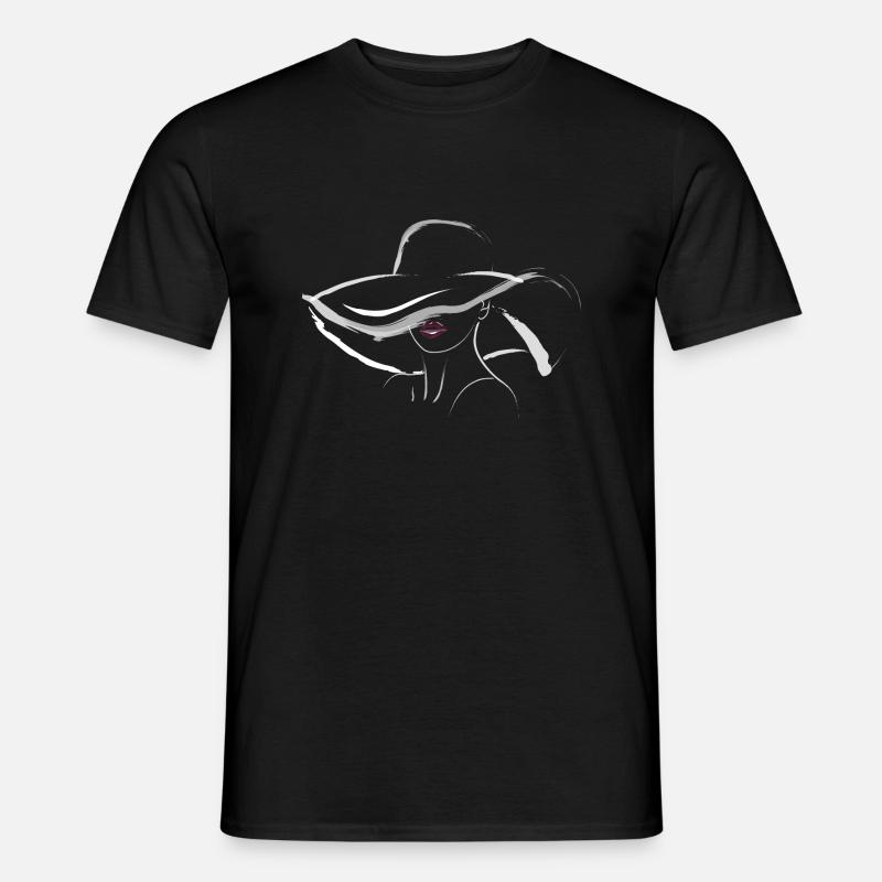 Hut Dame - Männer T-Shirt - Schwarz