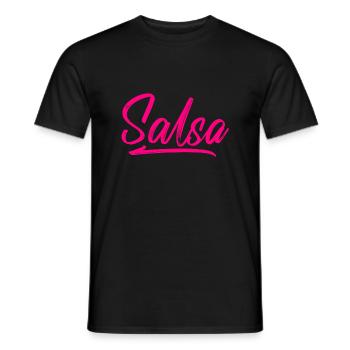 Dieses „Salsa Geschenk Latino Tanz Tänzer Salsera - Männer T-Shirt - Schwarz - Vorne - AI Model Male 178 light (178cm)