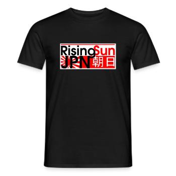 rising sun - Men's T-Shirt - black - Front - AI Model Male 178 light (178cm)