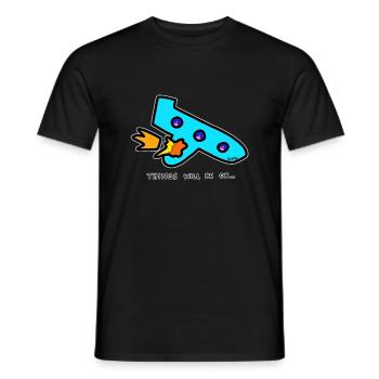 Things will be okay! - Men's T-Shirt - black - Front - AI Model Male 178 light (178cm)