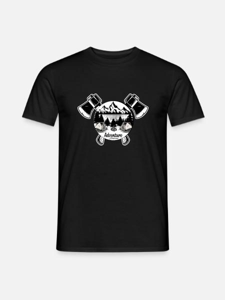 Camping d’aventure - T-shirt homme - noir