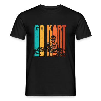 Go Kart - T-shirt homme - noir - Devant - AI Model Male 178 light (178cm)