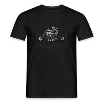 Bike Biker motorcycle comic hells car angel - Männer T-Shirt - Schwarz - Vorne - AI Model Male 178 light (178cm)