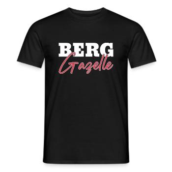 wanderer geschenkidee frau berg gazelle alpen - Männer T-Shirt - Schwarz - Vorne - AI Model Male 178 light (178cm)