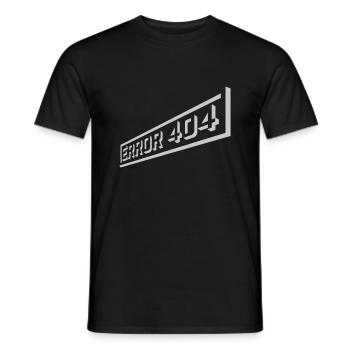 Network Lost Error 404 - Men's T-Shirt - black - Front - AI Model Male 178 light (178cm)