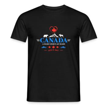 Kanada Vancouver Montreal Toronto Maple Leaf Bären - Männer T-Shirt - Schwarz - Vorne - AI Model Male 178 light (178cm)