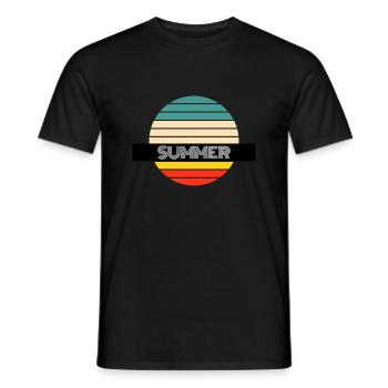 Summer - Männer T-Shirt - Schwarz - Vorne - AI Model Male 178 light (178cm)