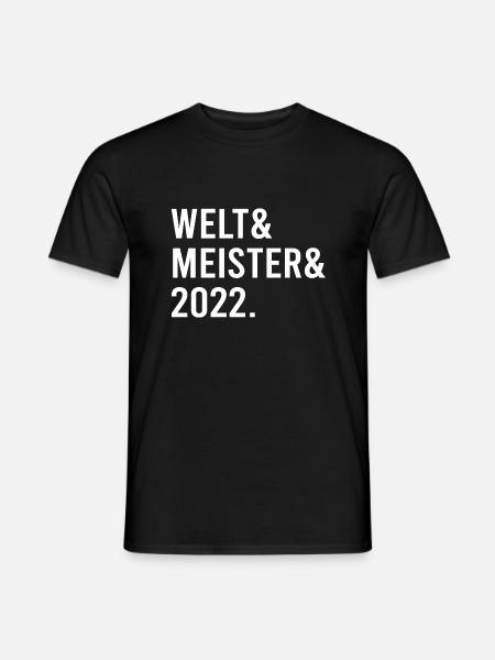 WELTMEISTER 2022 - Männer T-Shirt - Schwarz