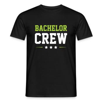Équipage Bachelor - T-shirt homme - noir - Devant - AI Model Male 178 light (178cm)